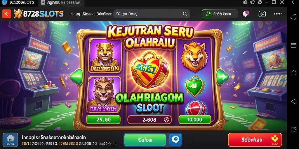 Screenshot 8728SLOTS menampilkan gameplay yang seru dengan tema olahraga.