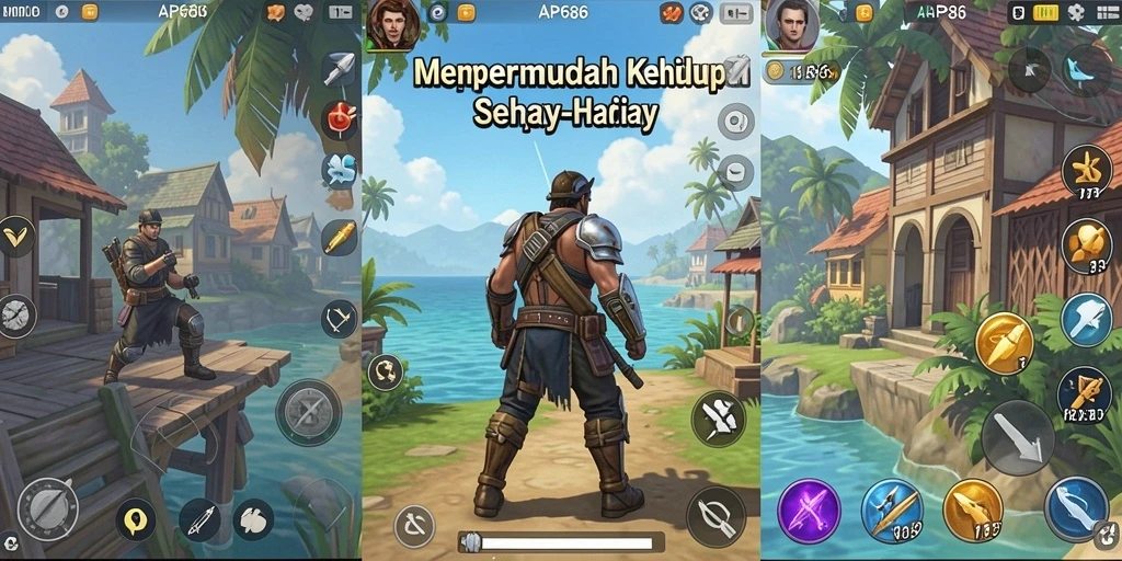 Tampilan aplikasi AP686 yang menarik dan mudah digunakan.