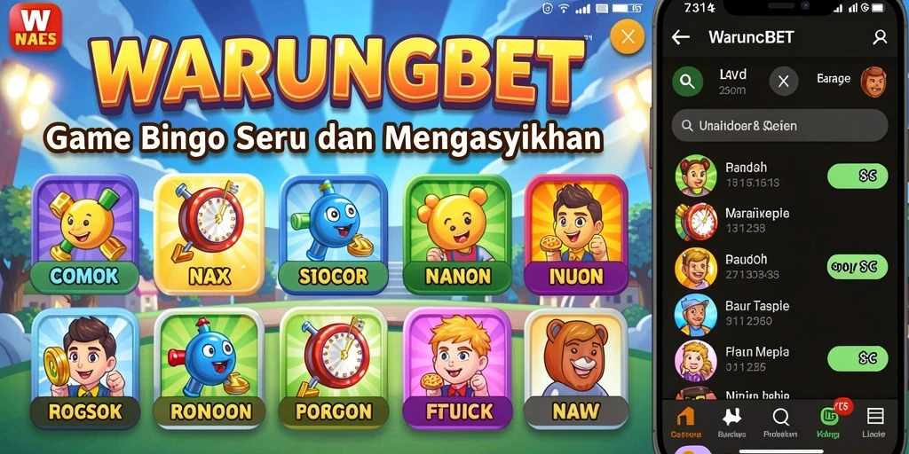 Tampilan menarik dari gameplay Bingo di WARUNGBET.